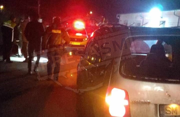 FOTO. Tată și fiu, reținuți în Satu Mare după ce au atacat trei bărbați și au înjunghiat o persoană