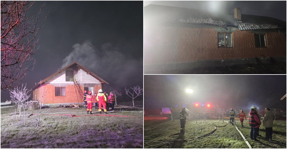 FOTO. Accident și multe incendii într-o singură seară, în județul Satu Mare