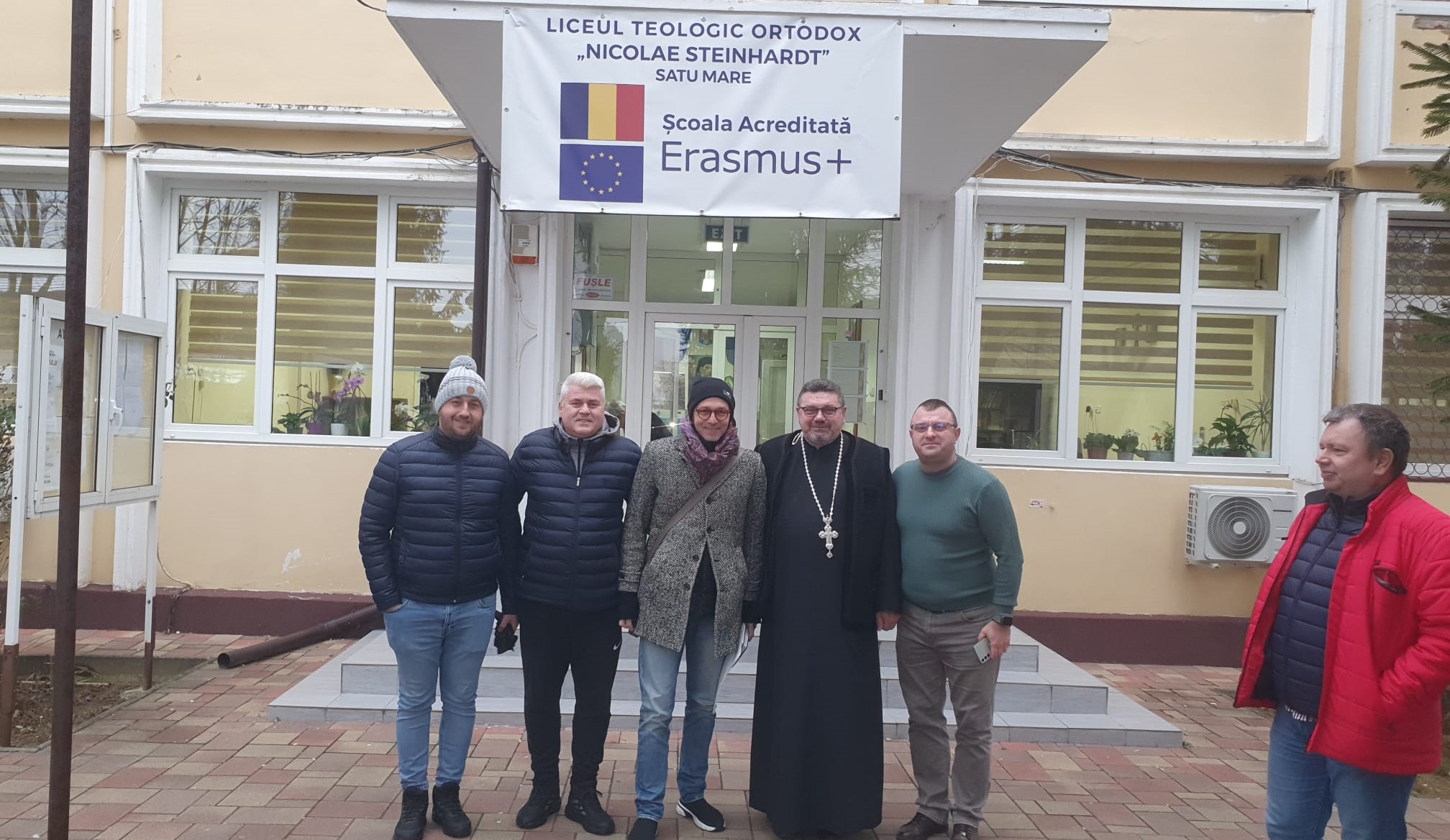 Bogdan Lobonț, noul director tehnic al CSM Olimpia, în vizită la Liceul Teologic Nicolae Steinhardt