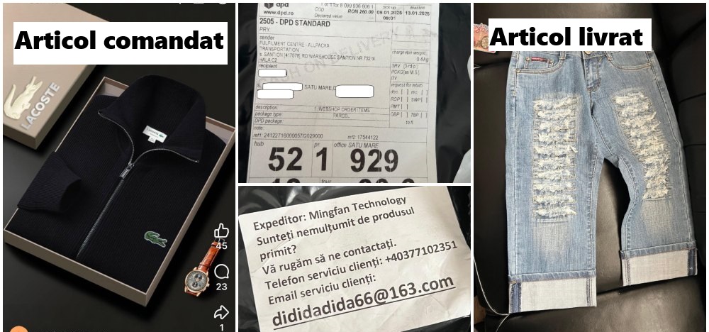 FOTO. Sătmăreni înșelați de firme fantomă pe Facebook: Reclame mincinoase, produse greșite și lipsa soluțiilor legale