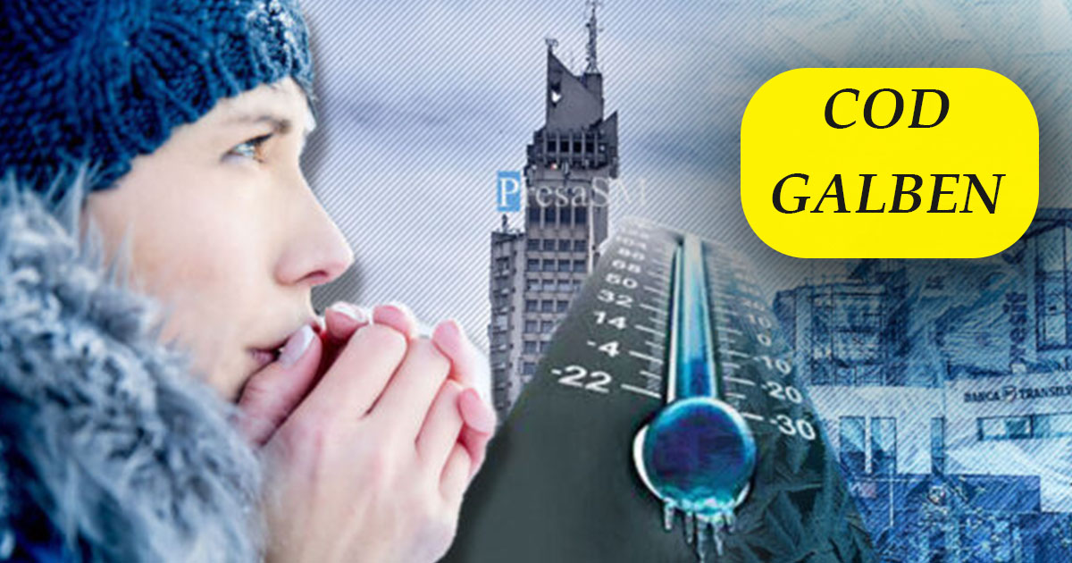 HARTĂ. O parte a județului Satu Mare rămâne sub Cod Galben de ger. Când expiră noua avertizare meteo