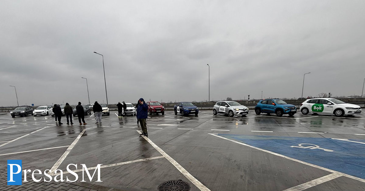 FOTO. Protest al șoferilor BOLT pe centura municipiului Satu Mare