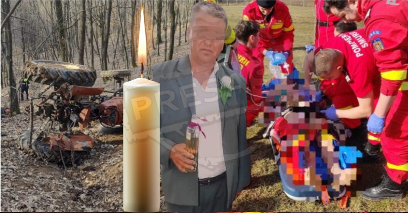 FOTO/VIDEO. Dramă în județul Satu Mare. A murit bărbatul peste care a căzut tractorul