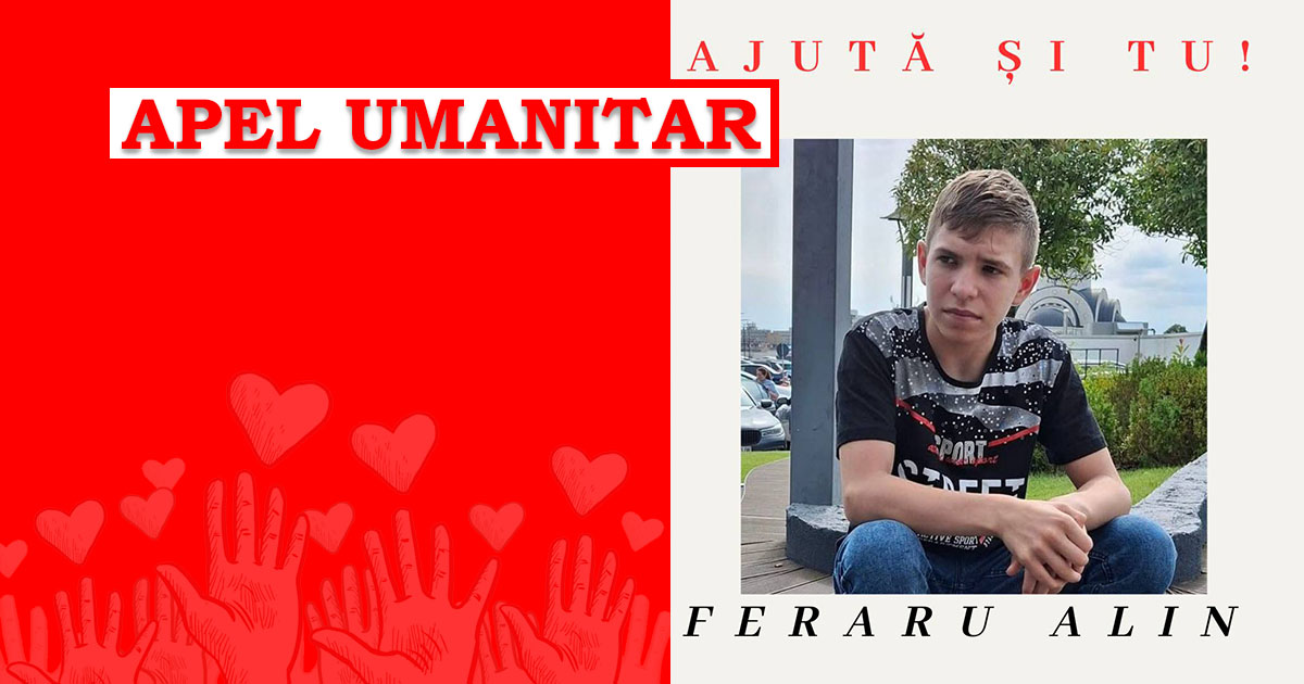 APEL UMANITAR. Alin are nevoie de ajutorul vostru după un diagnostic crunt. Operația costă câteva mii de euro