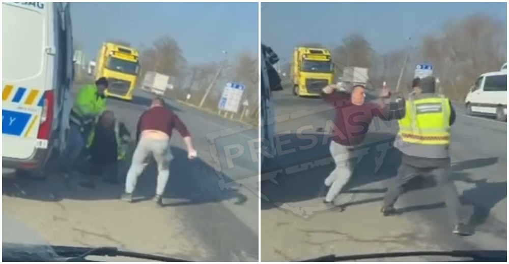 VIDEO. Bătaie între un șofer român și un funcționar maghiar în Petea-Csengersima