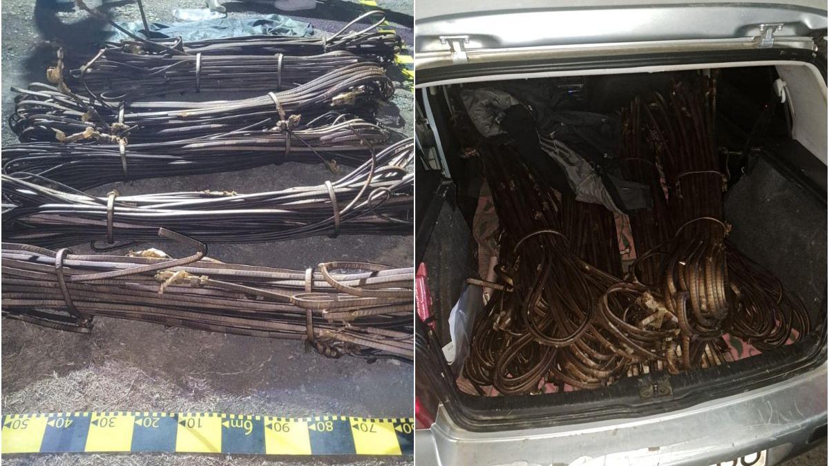 Trei bărbați s-au pus să fure cablurile de pe stâlpi, în municipiul Satu Mare