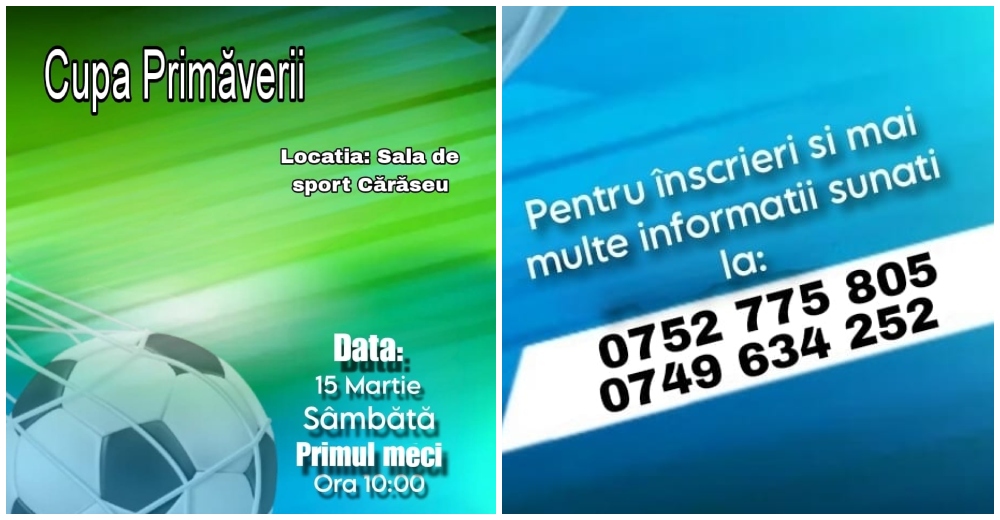 Cupa Primăverii 2025: Competiția fotbalistică începe pe 15 martie la Cărășeu