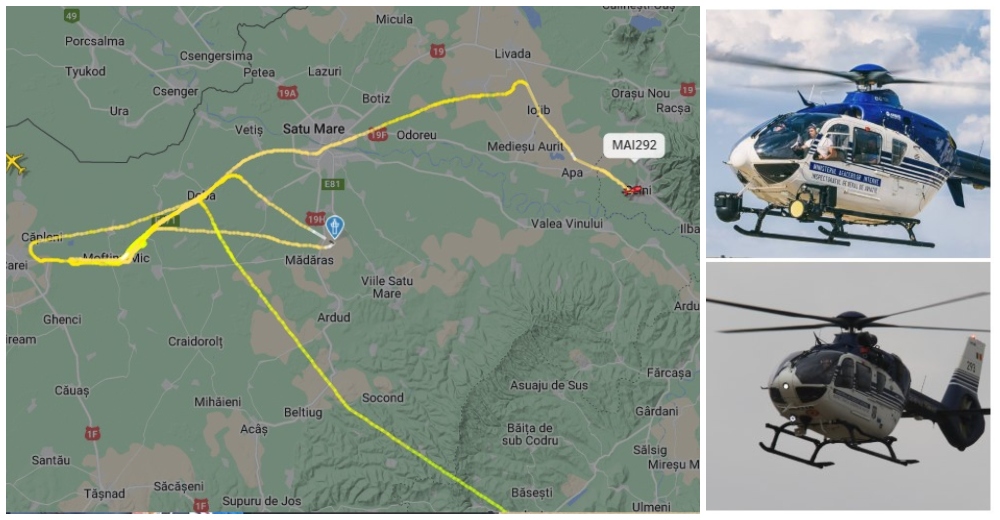 VIDEO. VITEZOMANII, vânați din cer! Un elicopter al Poliției survolează județul Satu Mare