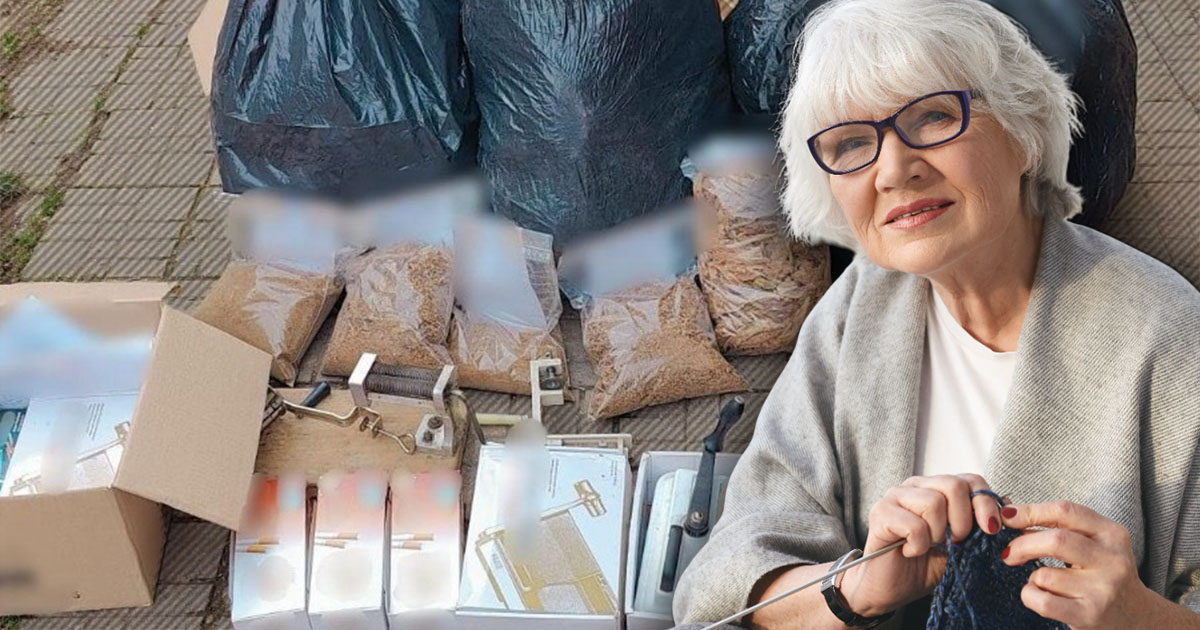 FOTO. Bunicuță prinsă acasă cu un atelier clandestin. Mascații i-au bătut la ușă, în județul vecin