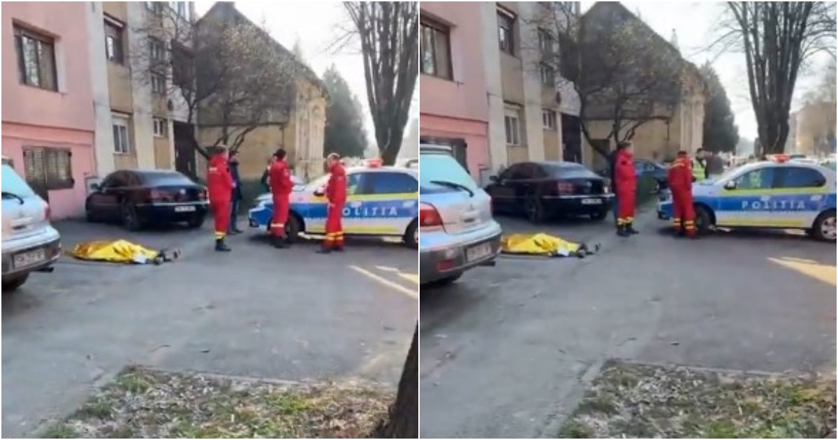 FOTO/VIDEO. Persoană decedată pe stradă în Satu Mare, chiar lângă Spitalul de Boli Contagioase