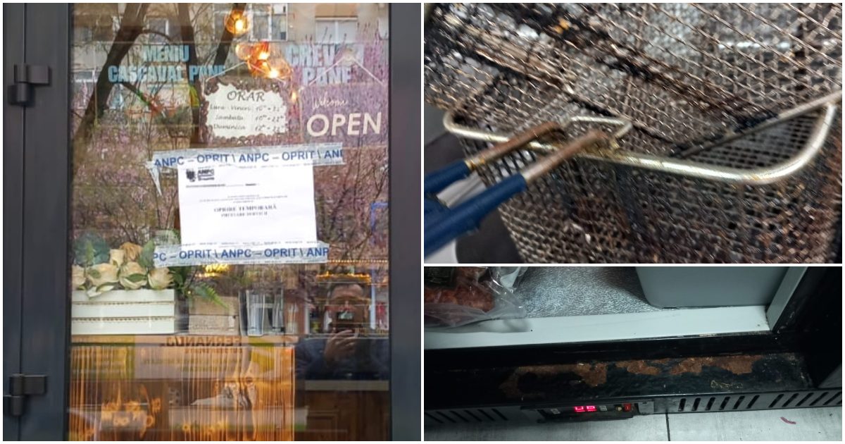 FOTO. Fast-food din Satu Mare închis temporar de OPC. A primit și o amendă de zeci de mii de lei