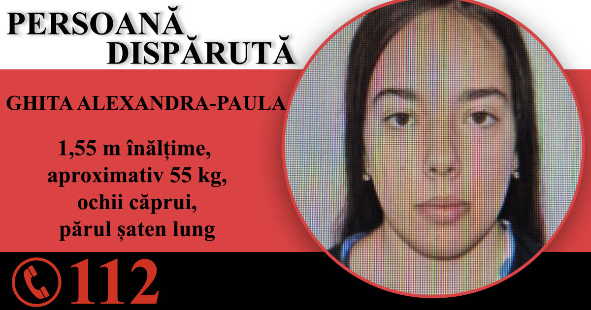 Alexandra (17 ani) a dispărut fără urmă în județul Satu Mare. Ați văzut-o?!