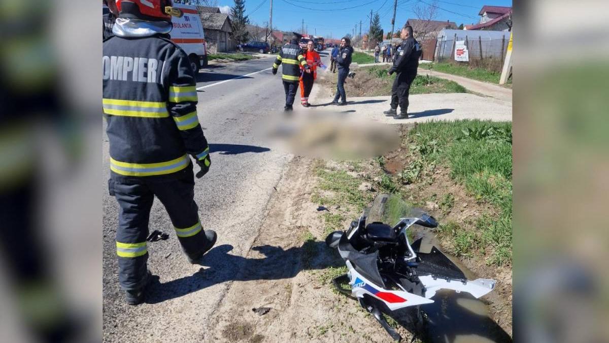 Motociclist rănit grav în județul Satu Mare. Șoferița nu a acordat prioritate. Ce sentință a primit