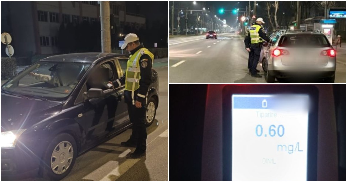 FOTO. Filtre pe drumurile din Satu Mare. Cu ce alcoolemii se urcă sătmărenii la volan