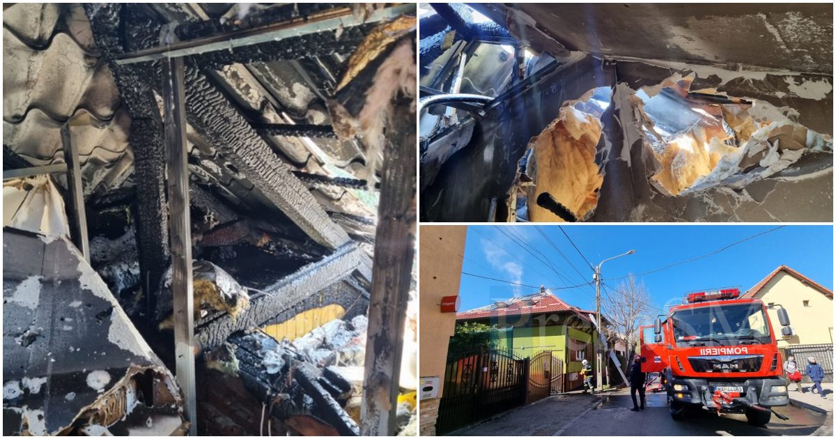 FOTO/VIDEO. De la ce a pornit incendiul de astăzi din Satu Mare. Ce spun pompierii