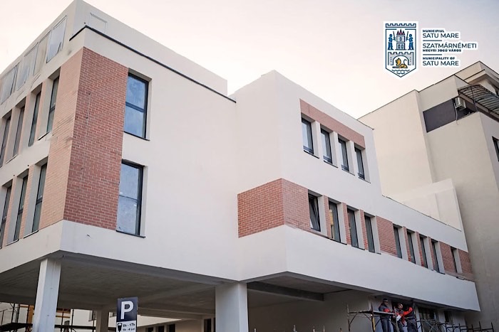 FOTO. O clădire ultramodernă a fost finalizată la o școală din centrul municipiului Satu Mare
