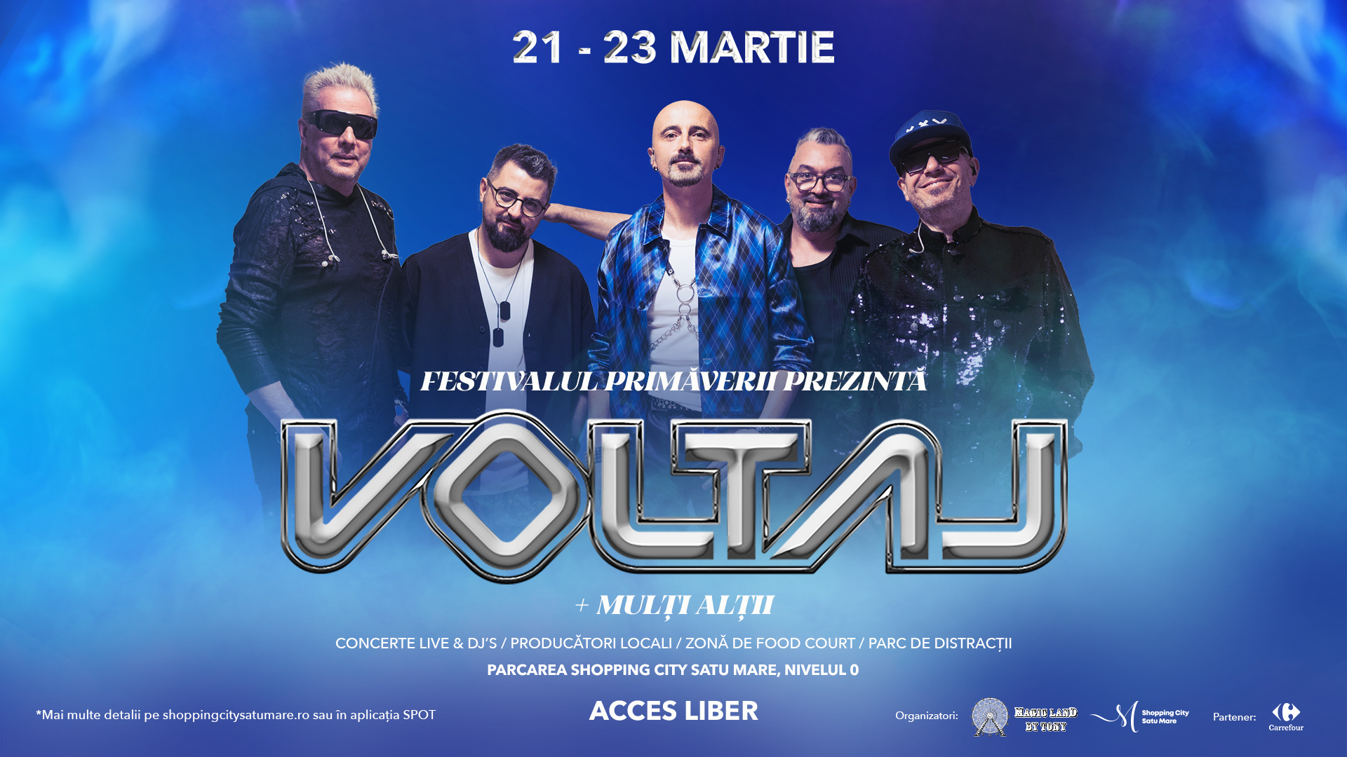 VIDEO. Voltaj vine într-un super concert la Shopping City Satu Mare! Parc de distracții, o zonă de food court cu preparate delicioase și standuri cu produse locale