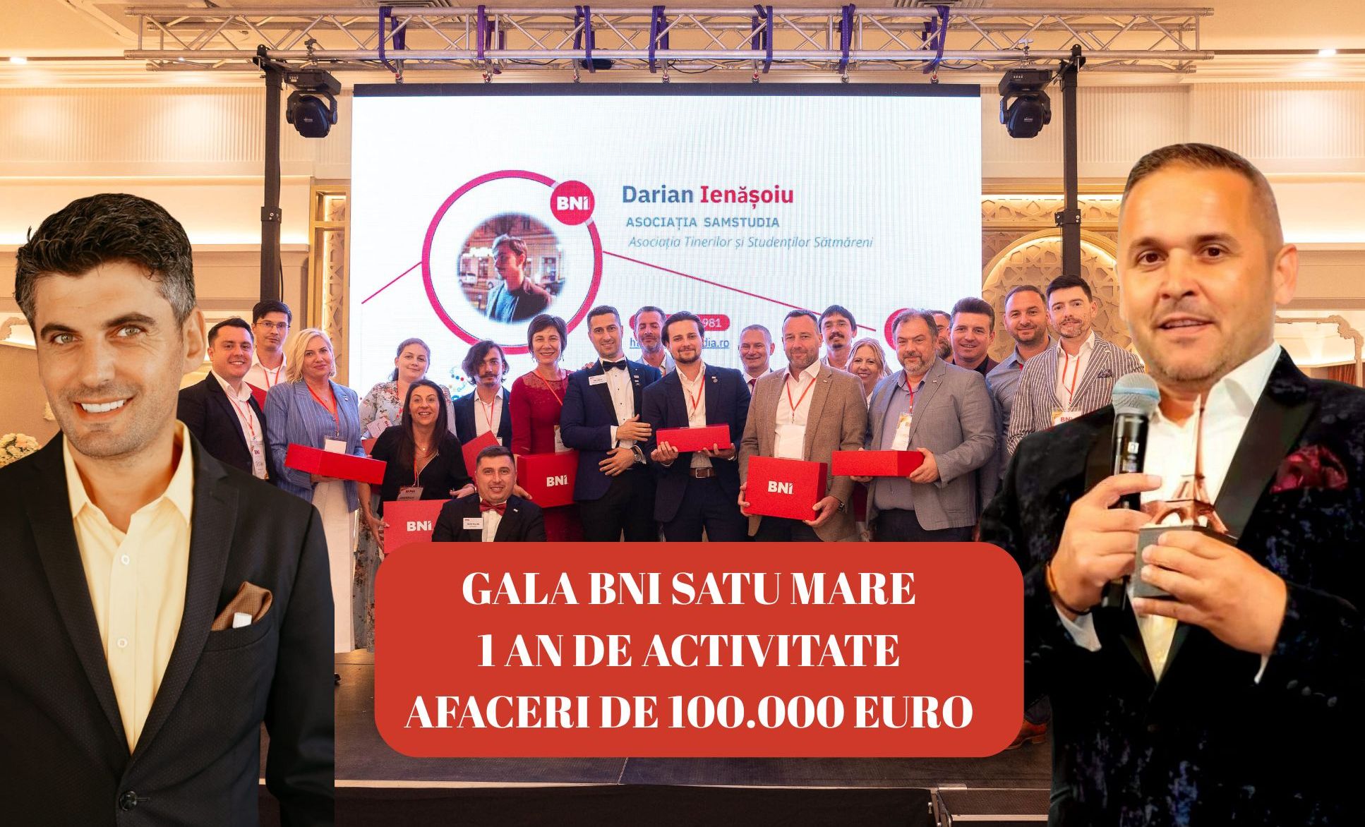 Se apropie Gala BNI Satu Mare. Înscrierile se apropie de final. Afaceri de 100.000 de euro!