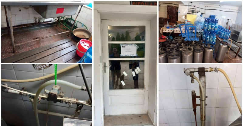 FOTO. Sifonărie din Satu Mare, închisă temporar de Protecția Consumatorilor: condiții insalubre