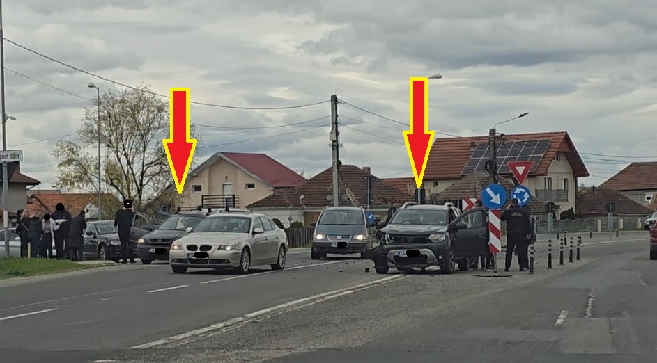 FOTO/VIDEO. Accident cu victime pe B-dul Lucian Blaga din municipiul Satu Mare