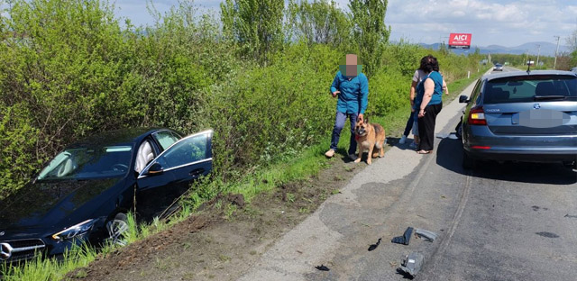 FOTO. Cum s-a petrecut accidentul din Maramureș în care a fost implicată și o mașină de Satu Mare. O persoană a fost rănită