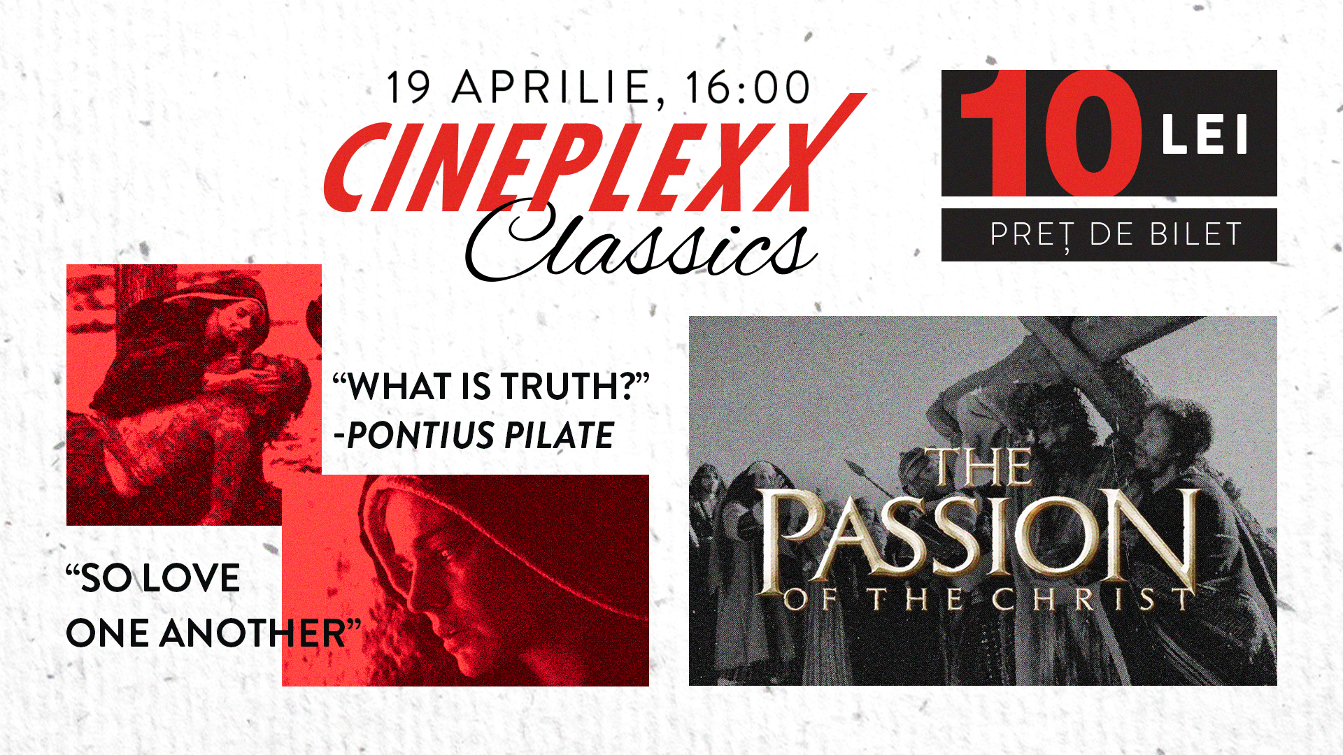 Cineplexx Classics prezintă Patimile lui Hristos cu doar 10 lei biletul!