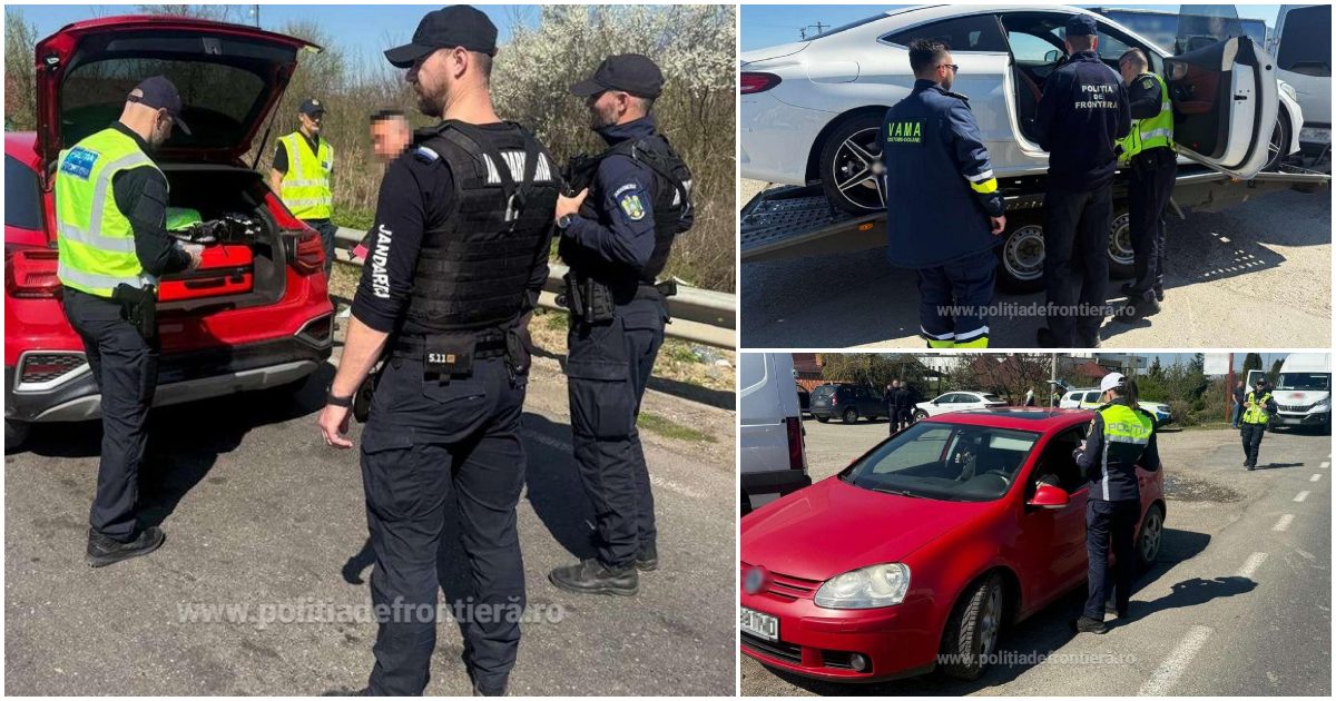 FOTO. Filtre pe drumurile din Satu Mare către Petea și Urziceni. Sute e persoane verificate, amenzi de peste 10.000 de lei