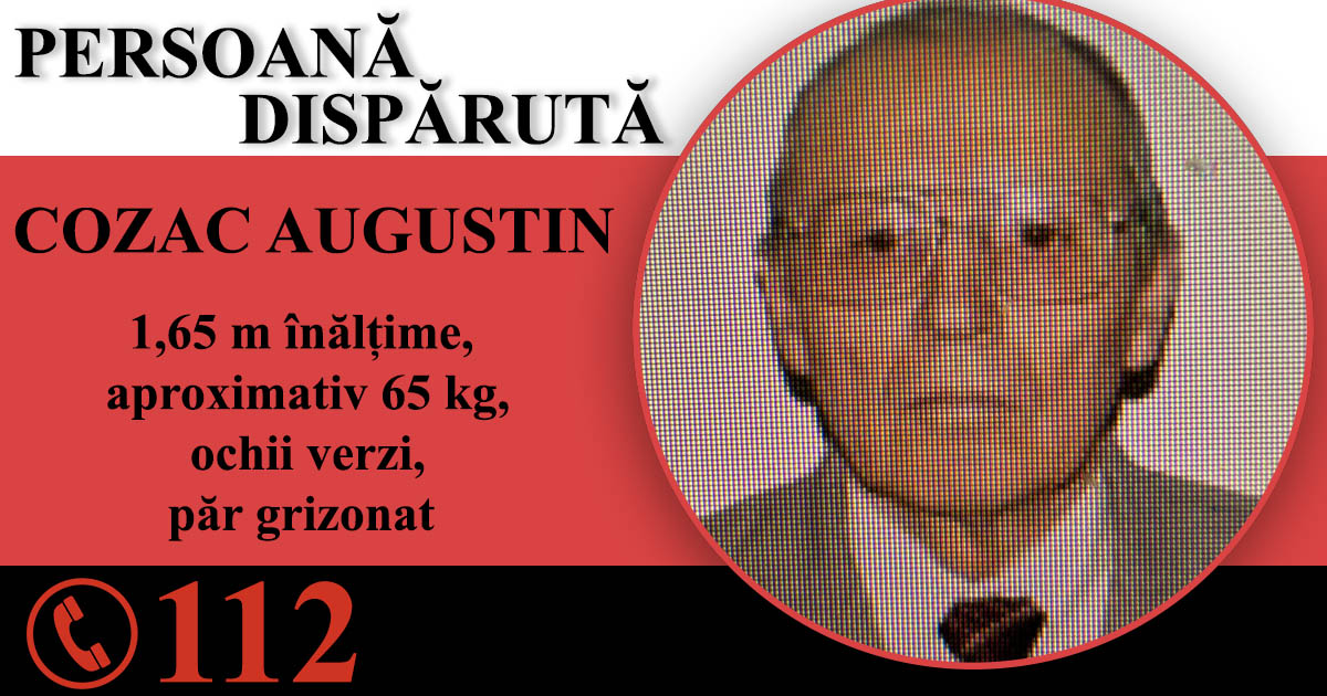 Sătmărean dat dispărut după ce nu s-a mai întors acasă. Polițiștii vă cer ajutorul