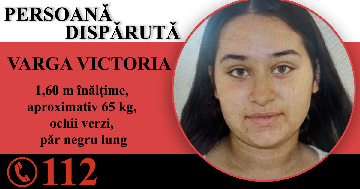 Minoră din Satu Mare dată dispărută. Familia și polițiștii vă cer ajutorul