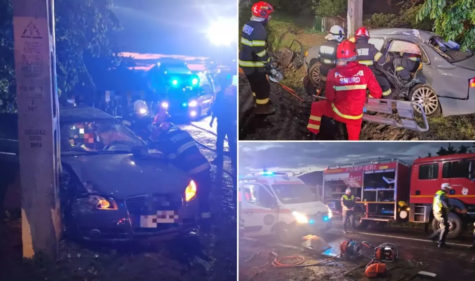 FOTO. Accident cumplit în țară. Un tânăr de 19 ani a murit. Alte două persoane, rănite grav 