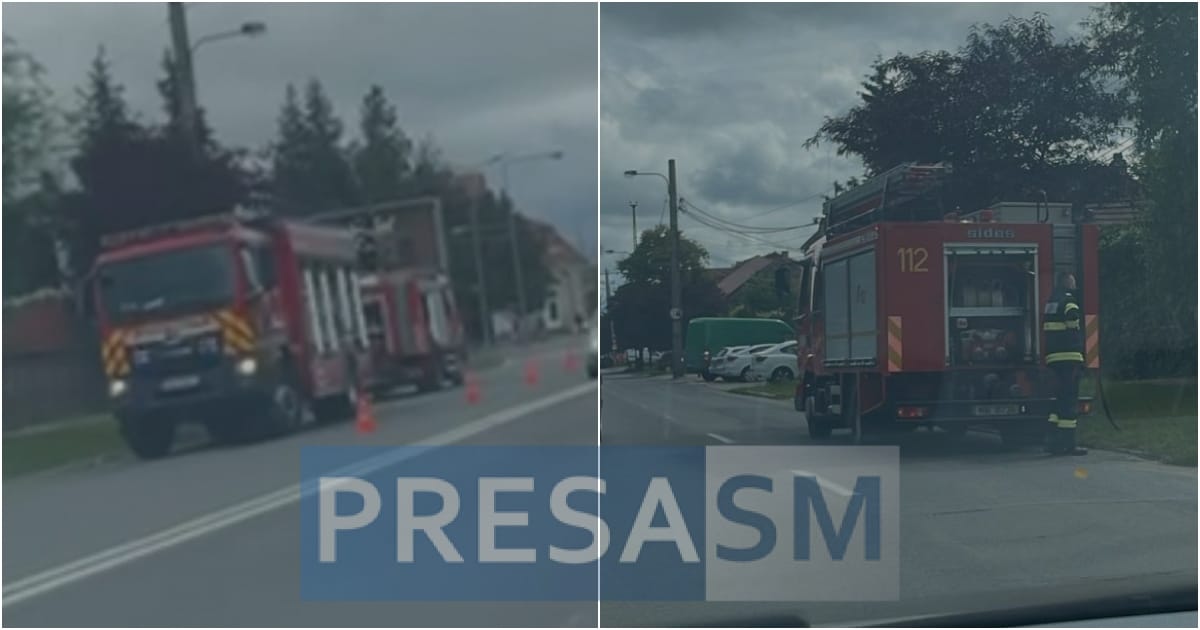 FOTO. Incendiu la fabrica UNIO din Satu Mare. Intervenție rapidă a pompierilor