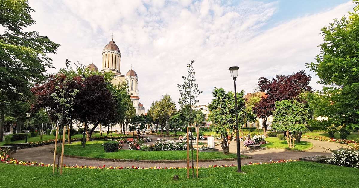 Parcul Vasile Lucaciu intră în reabilitare. Vechea fântână va fi înlocuită cu una modernă