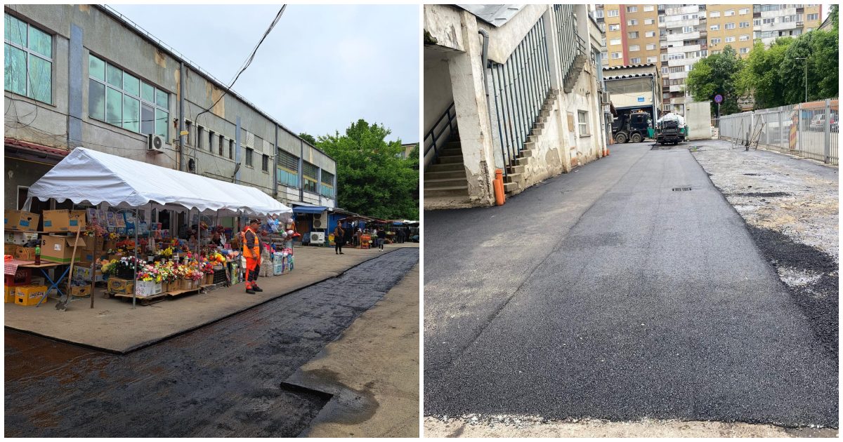 FOTO. Modernizarea Pieței Someș, gata înainte de termen