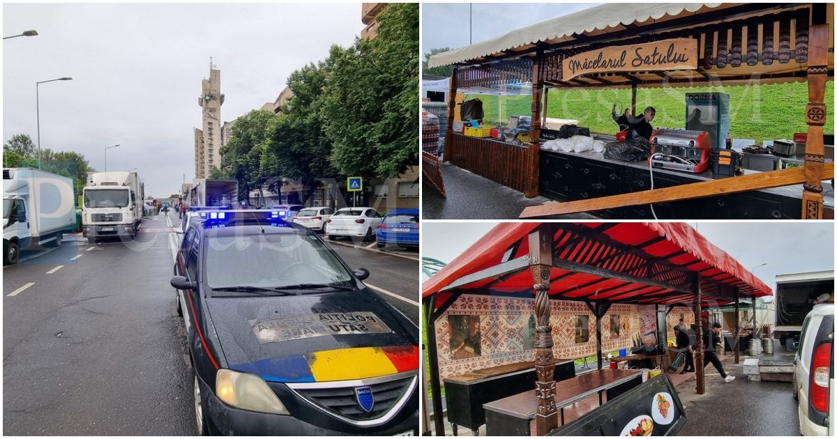 FOTO/VIDEO. Au intrat în vigoare restricțiile de pe bulevardul Transilvania. Comercianții își pregătesc tarabele. La ce prețuri se pot aștepta sătmărenii