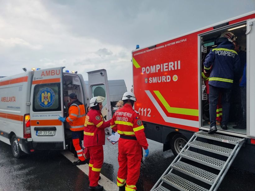 Accident cu 3 victime produs astăzi în județul Satu Mare.  Un șofer a intrat pe contrasens