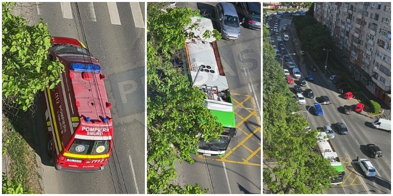 Un vârstnic (60 ani) a zburat prin autobuz, în municipiul Satu Mare. A ajuns la Urgență