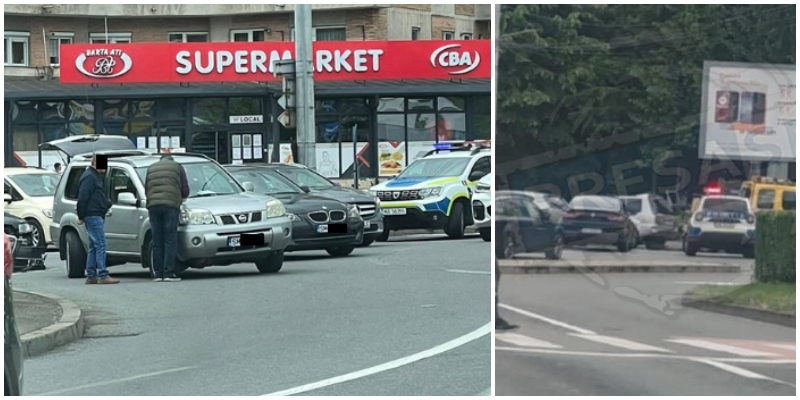 FOTO. Accident pe Drumul Careiului. Circulație blocată, nervi și claxoane