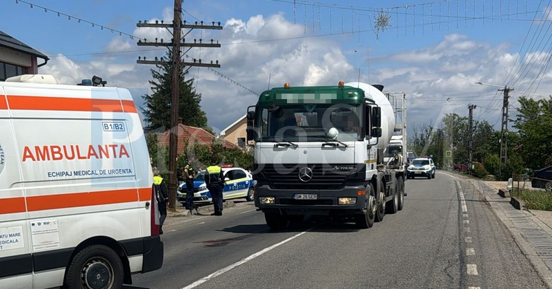 FOTO/VIDEO. TRAGEDIE, astăzi, în județul Satu Mare. A murit copilul lovit de camion