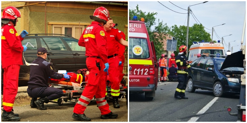 FOTO. O sătmăreancă (63 ani) a provocat un accident cu două victime în județ. Și al doilea șofer este în culpă