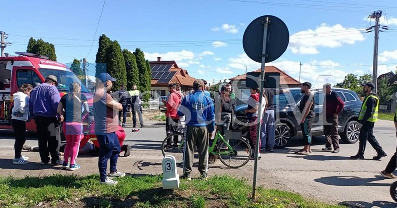 FOTO. Accident în județul Satu Mare. O persoană a fost rănită. Echipaj SMURD și polițiștii, la fața locului