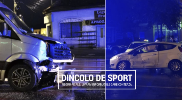 FOTO. Accident cu victime în sensul giratoriu din zona Pieței de Vechituri din Satu Mare