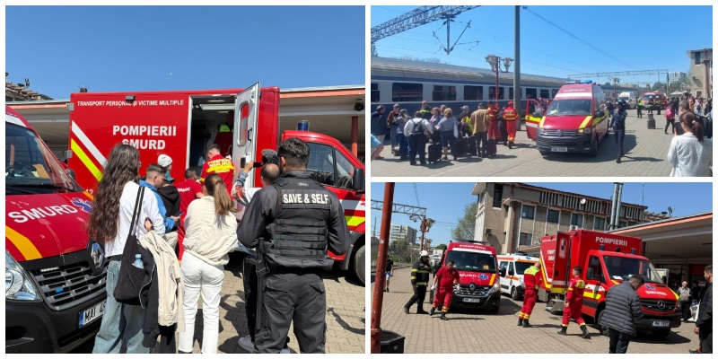 FOTO/VIDEO. Două trenuri s-au ciocnit în România. Mai multe victime, s-a activat Planul Roșu