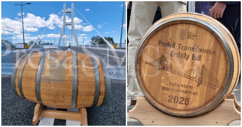 FOTO/VIDEO. Ce reprezintă tradiția butoiului rostogolit pe podul Transilvania