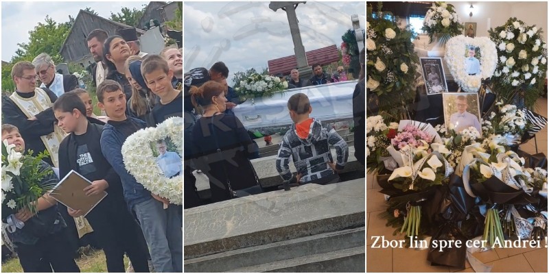 FOTO/VIDEO. Andrei (10 ani), decedat într-un tragic accident, condus pe ultimul drum. Odihnă veșnică!