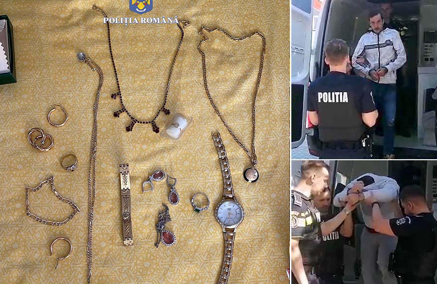 FOTO. Cum i-au prins polițiștii din Bihor, Satu Mare și Maramureș pe Zârmă și Lux, hoții Maicii Domnului. Jaf după un scenariu rupt parcă din filme