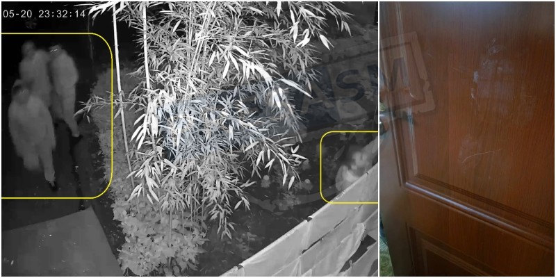 VIDEO. Patru indivizi au vrut să intre în forță peste o familie, noaptea, în municipiul Satu Mare!