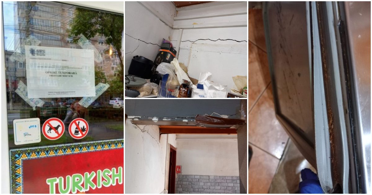 FOTO. Shaormerie din Satu Mare, închisă temporar de Protecția Consumatorilor. Amenzi și condiții igienice precare