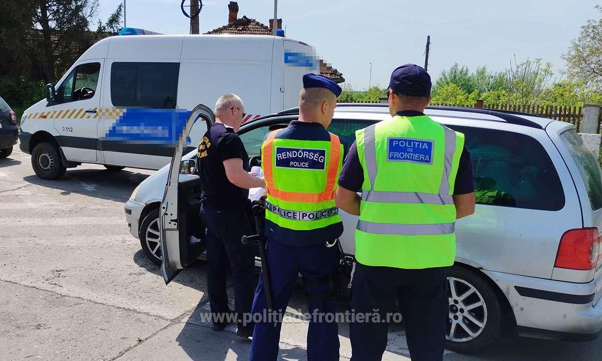 FOTO/VIDEO. Polițiștii maghiari și români fac controale și după desființarea vămilor, în Satu Mare