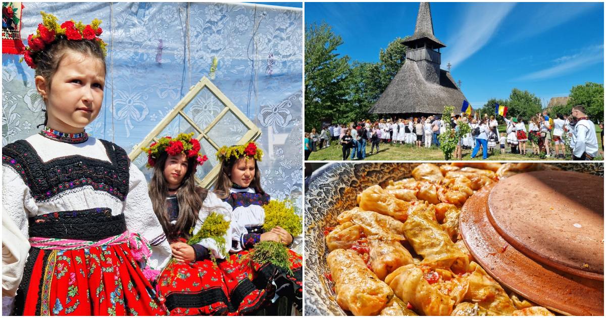 FOTO/VIDEO. Sufletul Oașului a renăscut în ie. Tradiții și culoare în Muzeul din Negrești-Oaș
