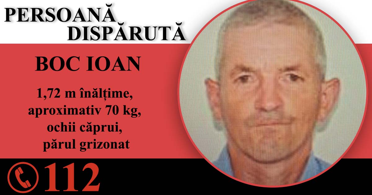 Sătmărean dat dispărut. Familia și polițiștii vă cer ajutorul